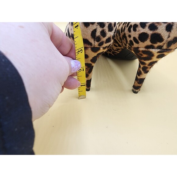 Alfani Women’s Leopard Print Pumps Size 7.5M Haircalf Jeules - Picture 5 of 6